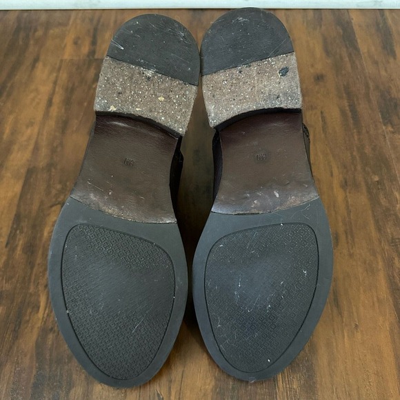 TORY BURCH Lexi Leather Ankle Boots Booties Pull On in Brown - Picture 10 of 11